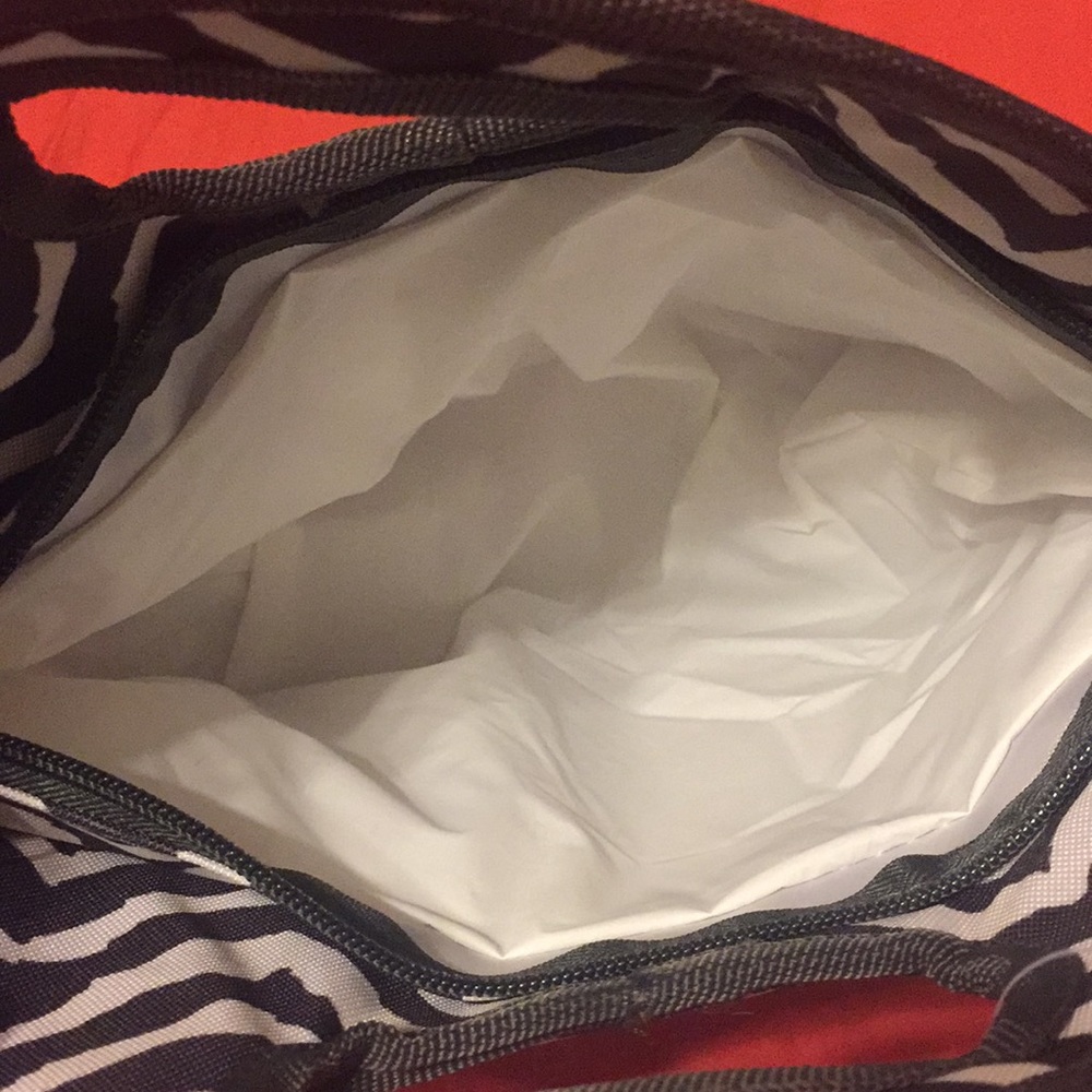 Zebra Print Insulated Lunch Tote - Picture 2 of 2